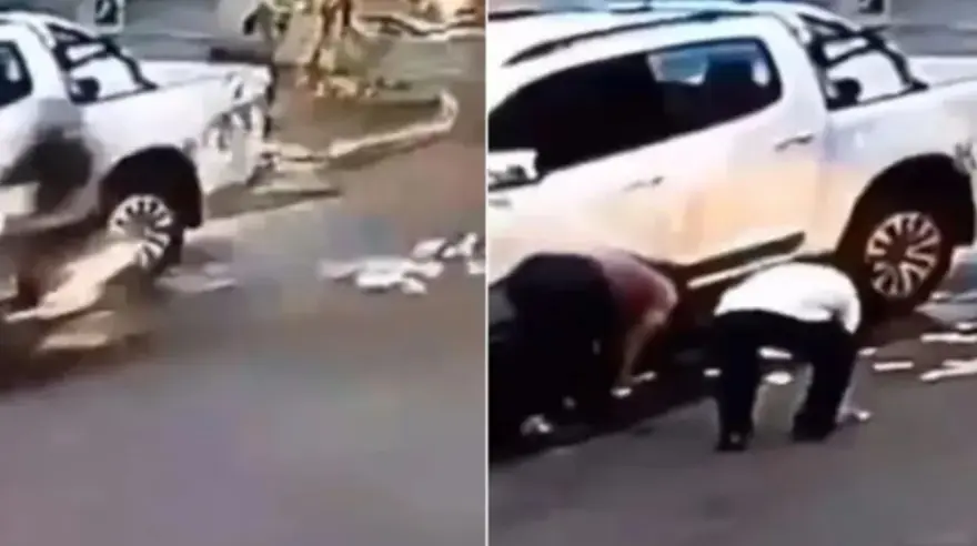 Iba en moto, se le cayeron fajos de billetes de $ 10.000 y quiere dar con la pareja que se los llevó